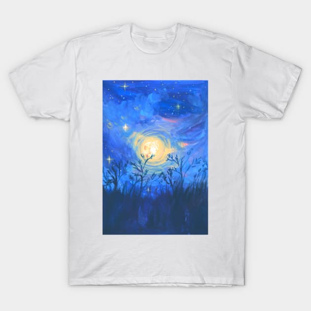 zen moon landscape T-Shirt by erinkatearcher